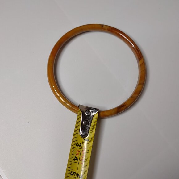 Caramel Colored 8.5 Inch Glass Bangle - Picture 14 of 14